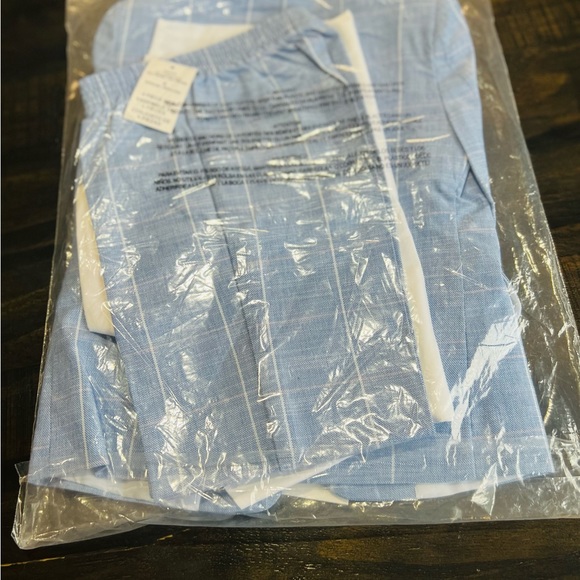 Nautica 4-pc little boys. Blue Windowpane suit set - Picture 5 of 5